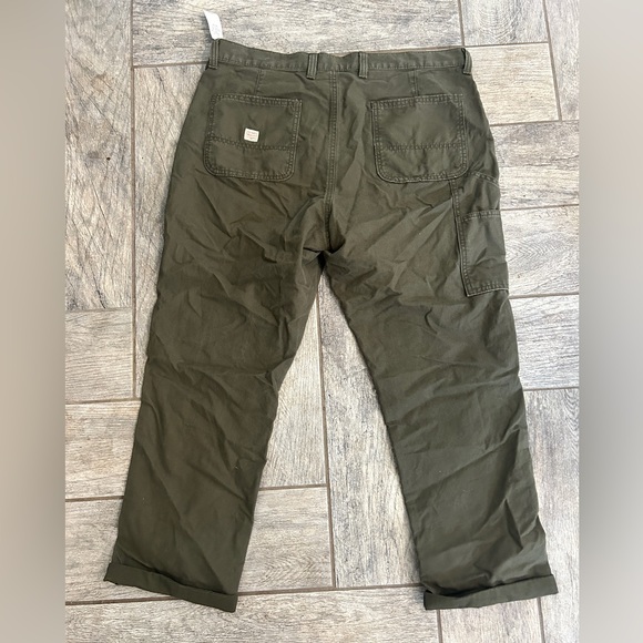 Workwear Carpenter Pants Old Navy Brand Olive Green 36x30 - Picture 2 of 6